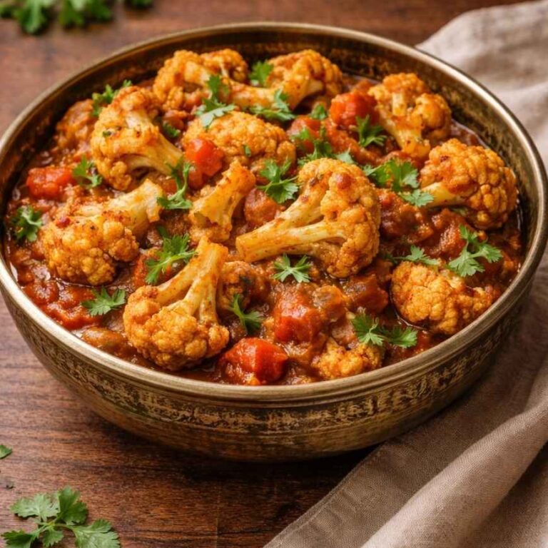 Gobi Masala – Blumenkohlcurry mit aromatischen Gewürzen