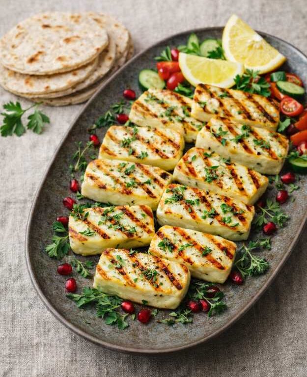 Gegrillter Halloumi mit Kräutern – Knusprig, schnell & mediterran