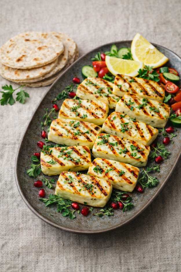Gegrillter Halloumi mit Kräutern – Knusprig, schnell & mediterran