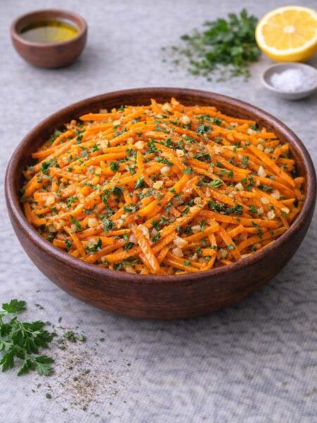 Orientalischer Karottensalat – Frisch, würzig & aromatisch