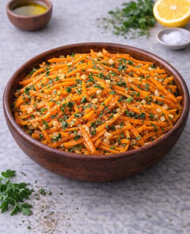 Orientalischer Karottensalat – Frisch, würzig & aromatisch