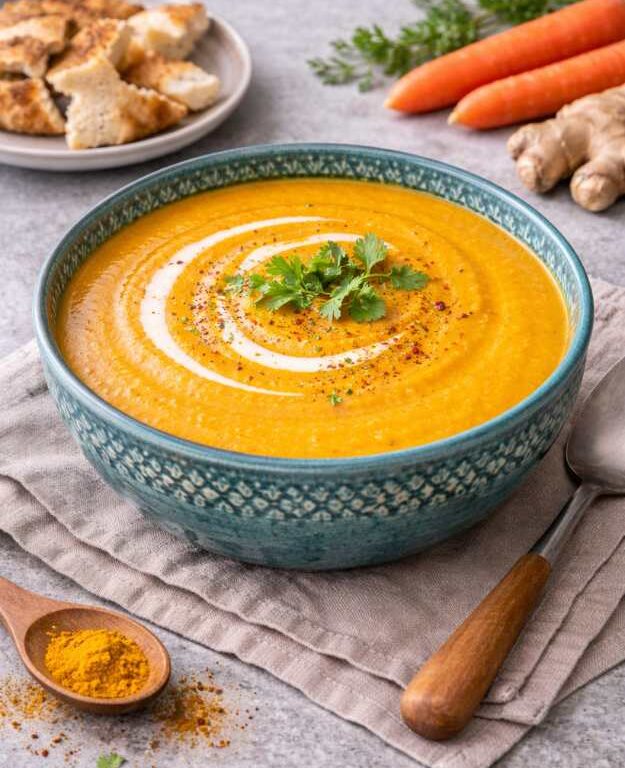 Karotten-Ingwer-Suppe – Cremig, gesund & wärmend