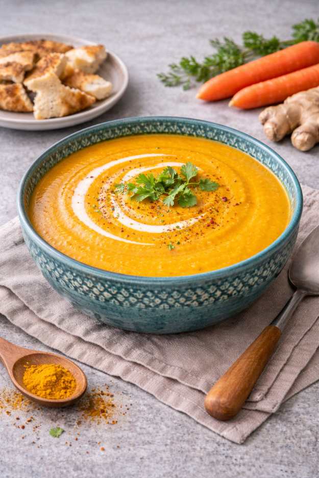 Karotten-Ingwer-Suppe – Cremig, gesund & wärmend