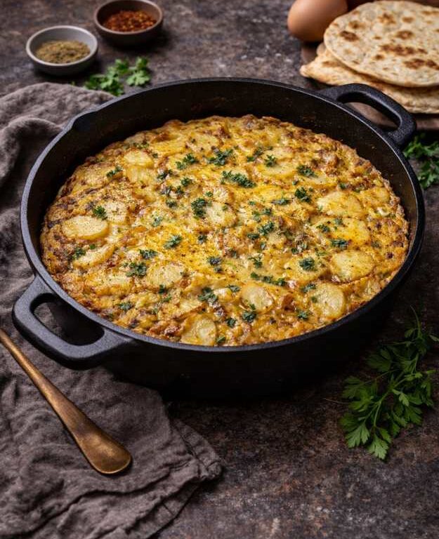 Kartoffel-Omelett mit Kreuzkümmel – Herzhaftes, einfaches Rezept