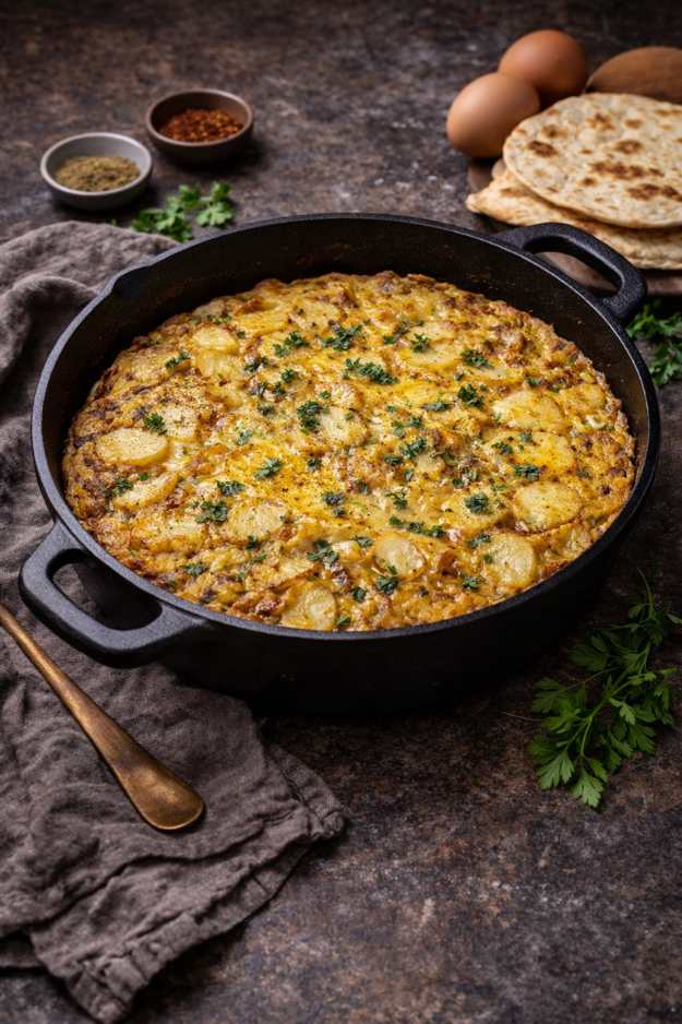 Kartoffel-Omelett mit Kreuzkümmel – Herzhaftes, einfaches Rezept