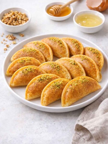 Atayef mit Walnüssen – gefüllte Pfannkuchen Rezept