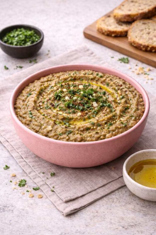 Linsen-Koriander-Dip – Proteinreich, würzig und orientalisch