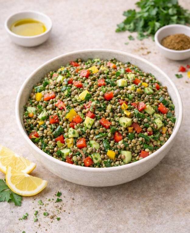 Linsensalat mit Kreuzkümmel – Gesund, proteinreich & aromatisch