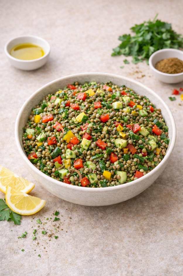 Linsensalat mit Kreuzkümmel – Gesund, proteinreich & aromatisch