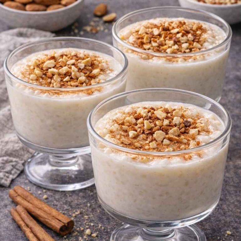 Milchreis mit Zimt und Nüssen –Rezept