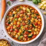 Minestrone mit Gemüse – Italienische Gemüsesuppe Rezept