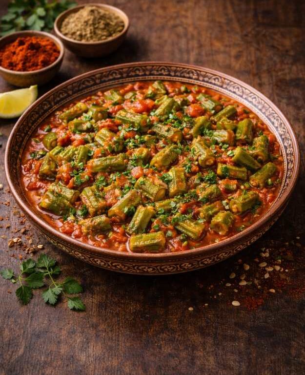 Okraschoten-Eintopf orientalischer Art