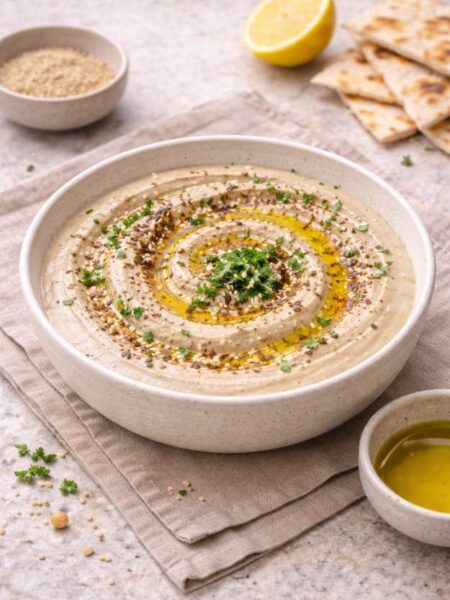 Tahini-Dip mit Petersilie – Cremig, schnell und orientalisch