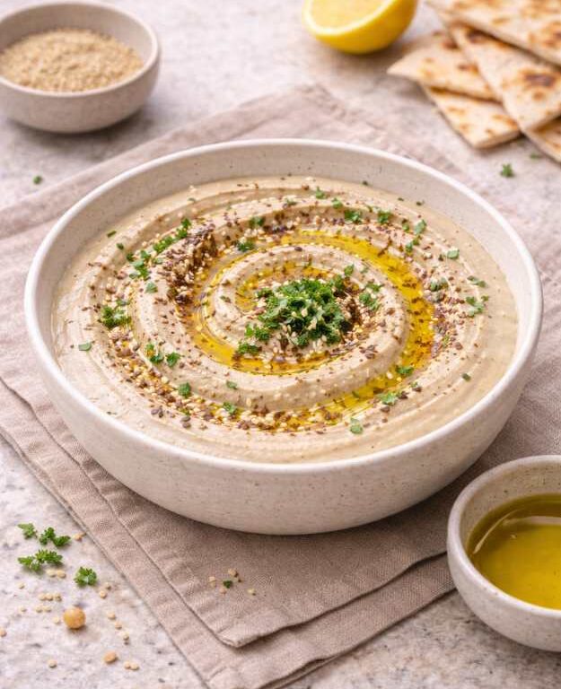 Tahini-Dip mit Petersilie – Cremig, schnell und orientalisch