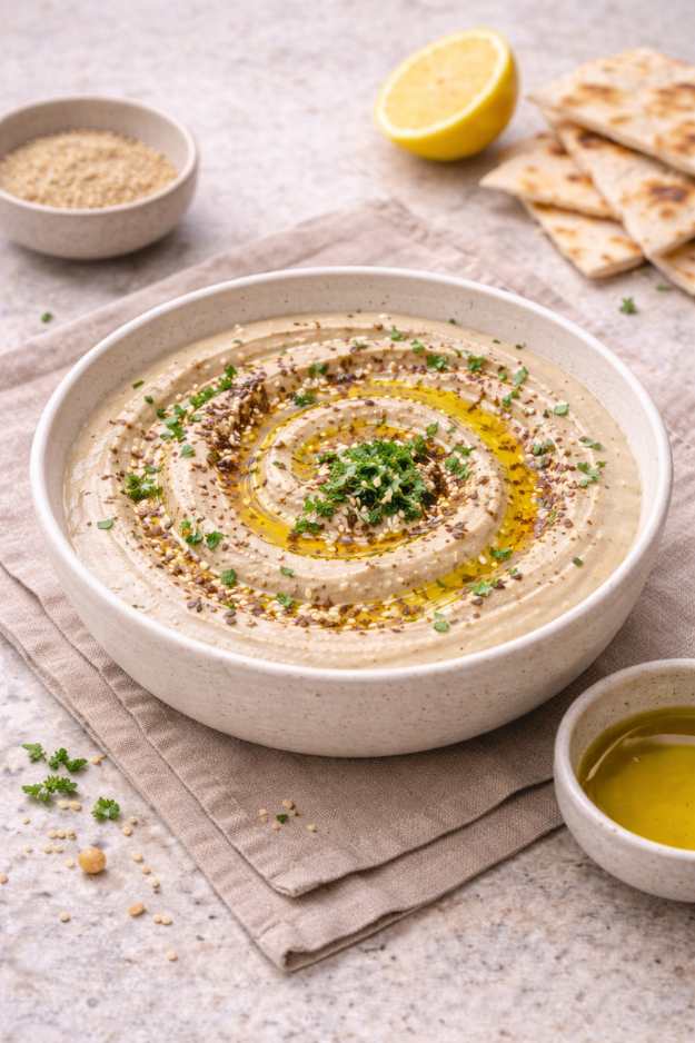 Tahini-Dip mit Petersilie – Cremig, schnell und orientalisch