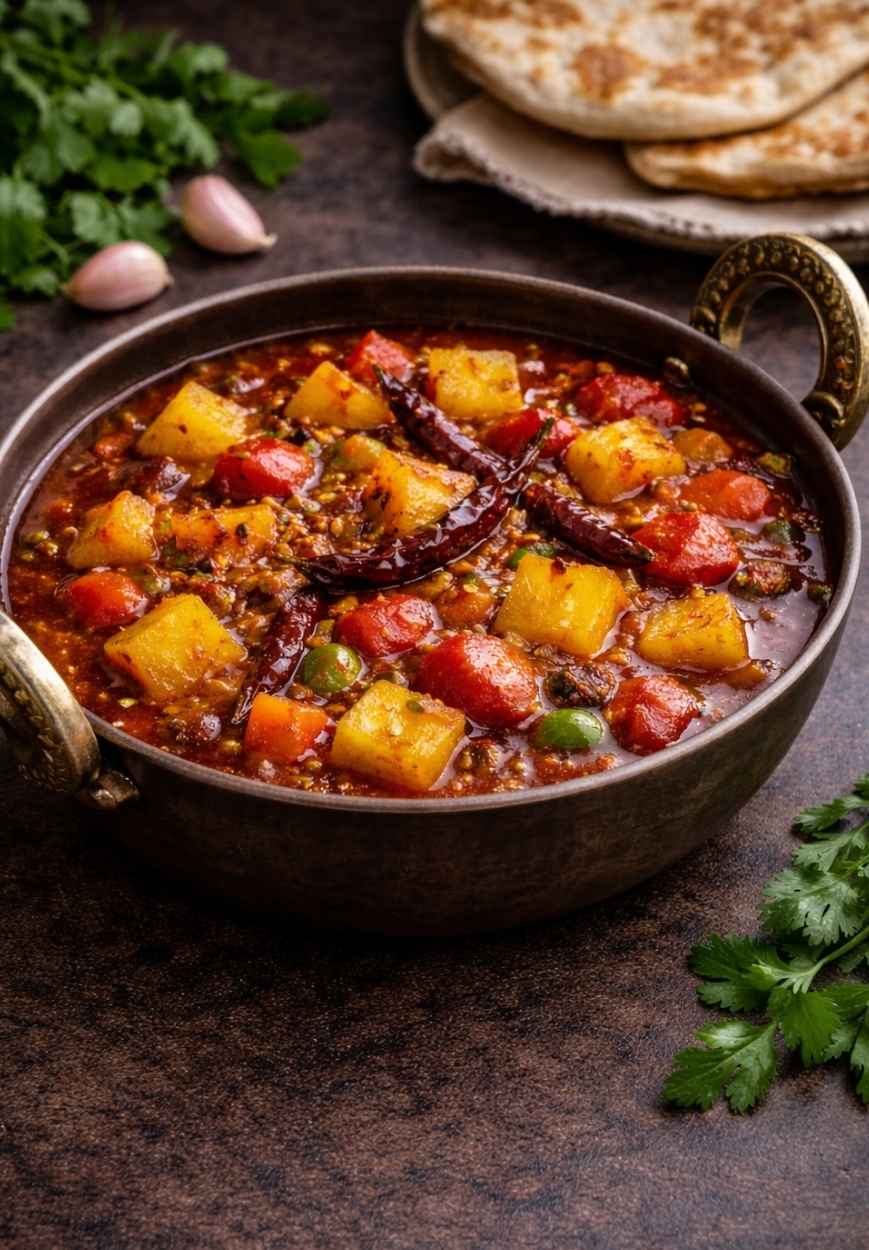 Vindaloo – Scharfes Curry mit kräftigen Gewürzen