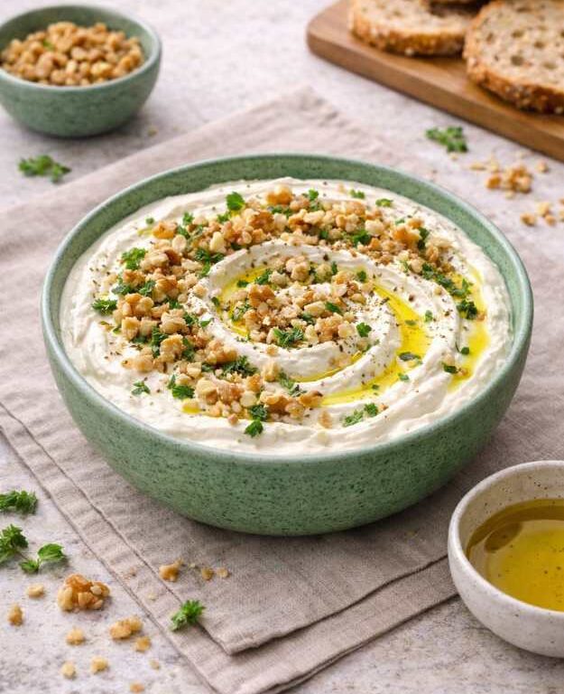 Labneh mit Walnüssen – Cremiger orientalischer Dip