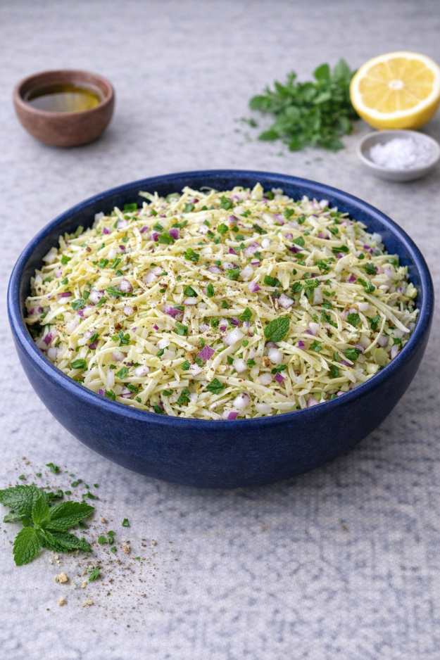 Weißkohlsalat mit Minze – Frisch, knackig & leicht