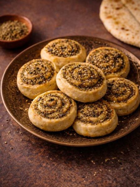 Zaatar-Schnecken – Orientalisches Gebäck mit Zaatar & Olivenöl