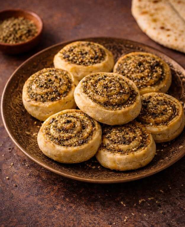 Zaatar-Schnecken – Orientalisches Gebäck mit Zaatar & Olivenöl
