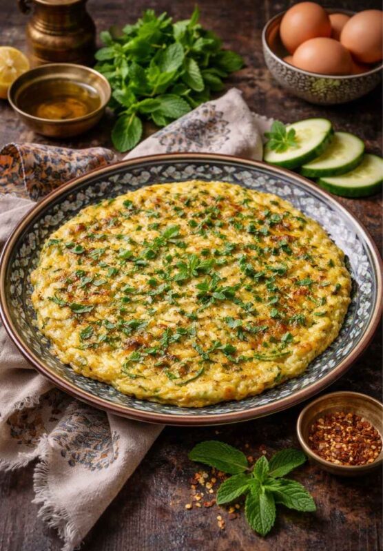Zucchini-Minz-Omelett – Leichtes, gesundes Rezept
