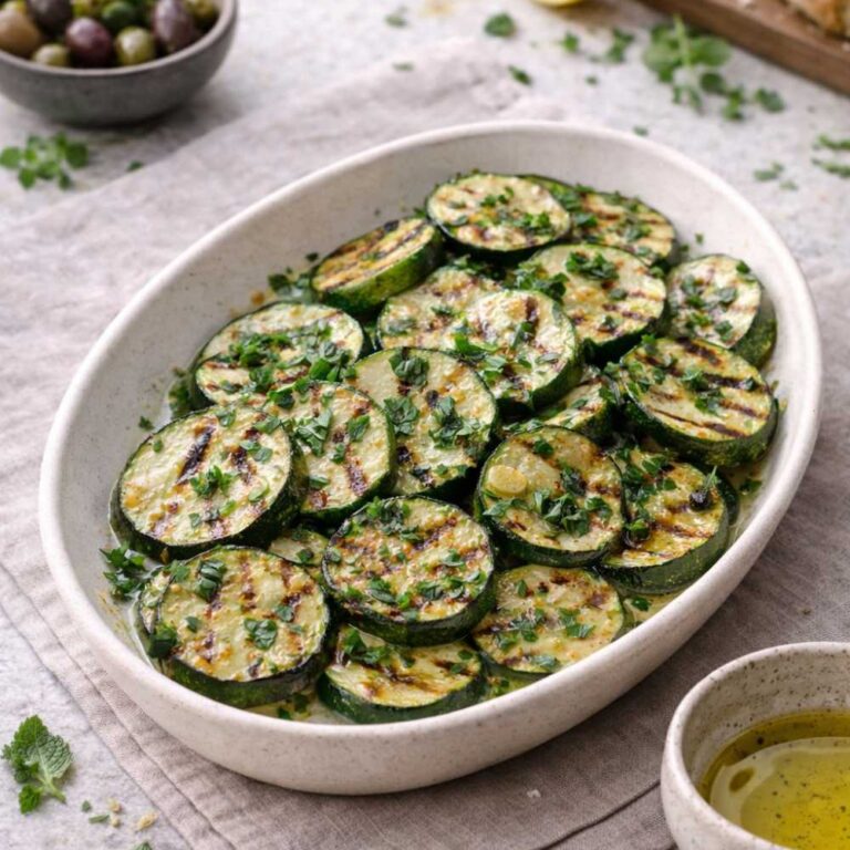 Gegrillte Zucchini mit Zitronensaft – Schnell, leicht & mediterran