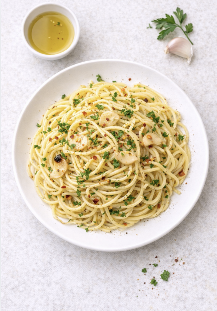 Spaghetti Aglio e Olio – einfaches italienisches Pasta-Rezept