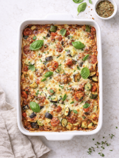 Vegane Lasagne mit Gemüse – einfach & gesund