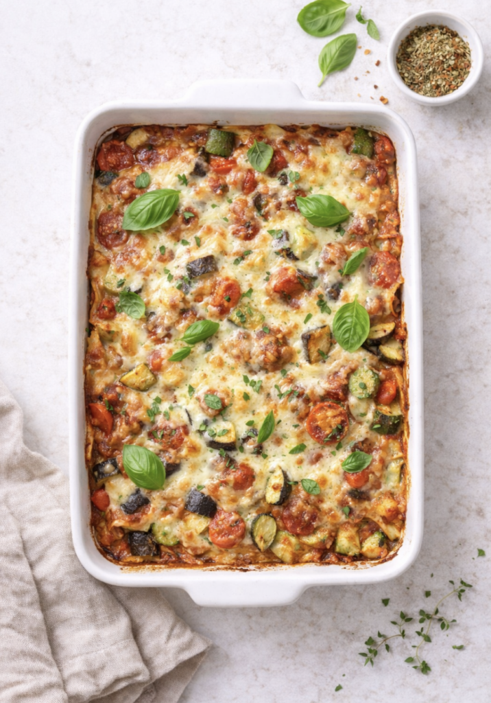 Vegane Lasagne mit Gemüse – einfach & gesund
