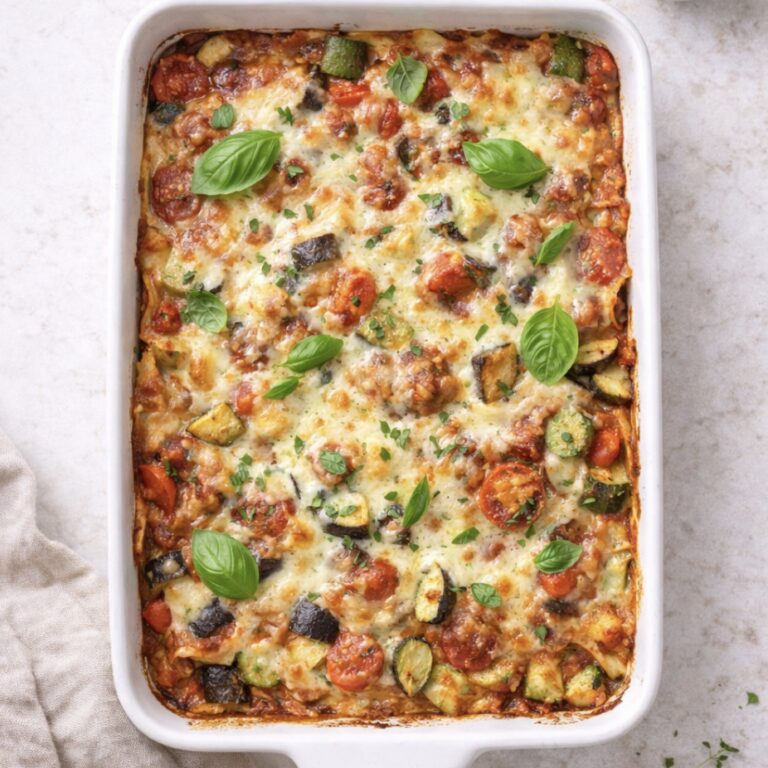 Vegane Lasagne mit Gemüse – einfach & gesund