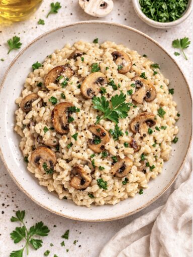 Risotto mit Pilzen – cremig & einfach