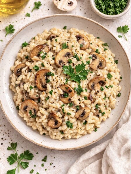 Risotto mit Pilzen – cremig & einfach