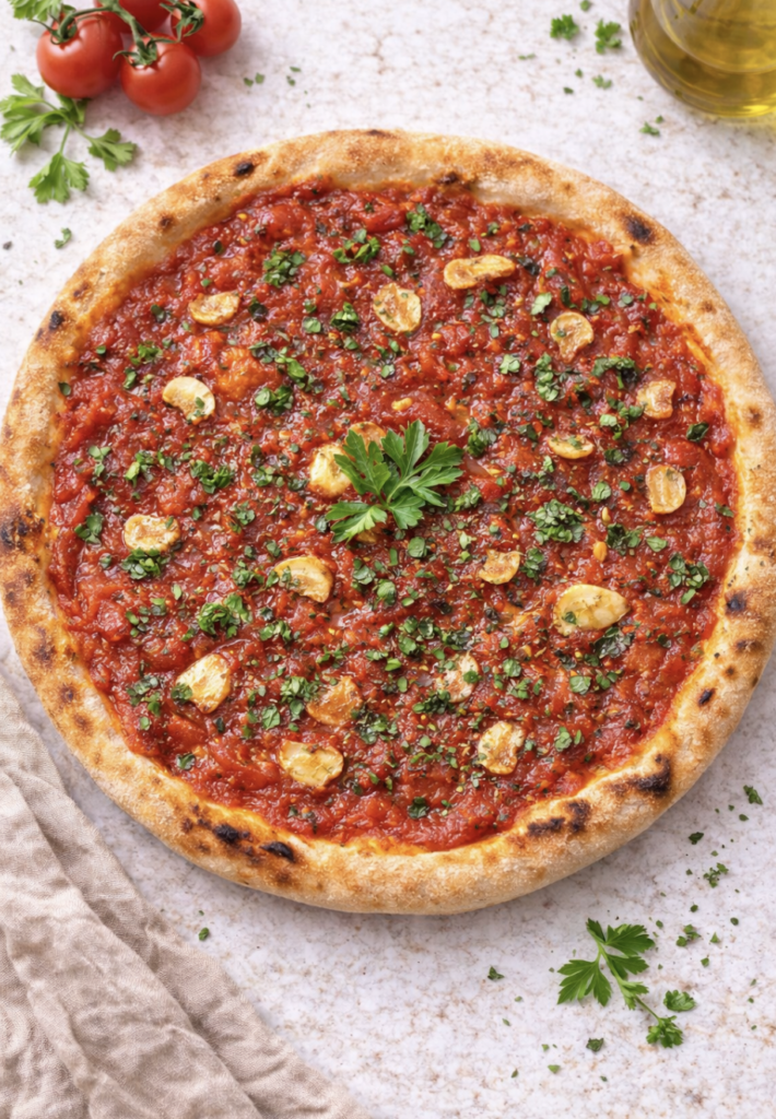 Klassische Pizza Marinara (vegan) – Original italienisch & ohne Käse