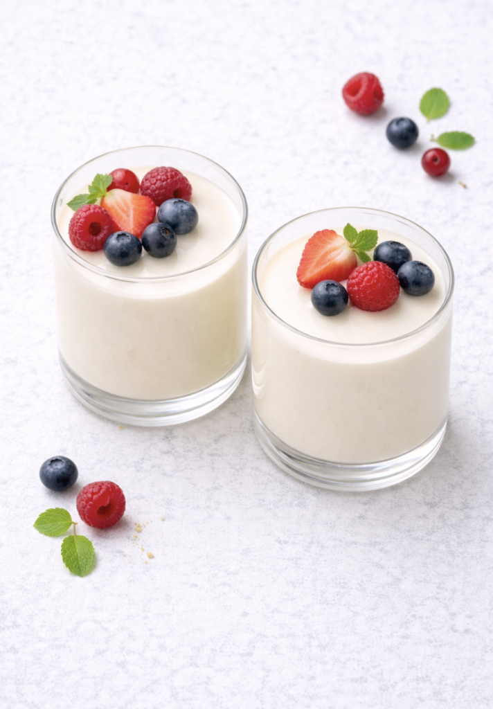 Vegane Panna Cotta mit Vanille – einfach, cremig & ohne Gelatine