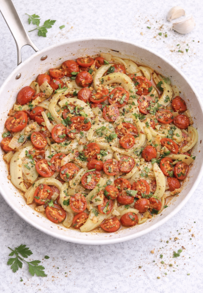 Tomaten-Fenchel-Pfanne – mediterran, einfach & gesund