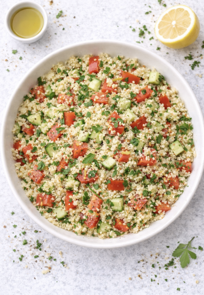 Mediterraner Couscous-Salat – schnell, gesund & einfach