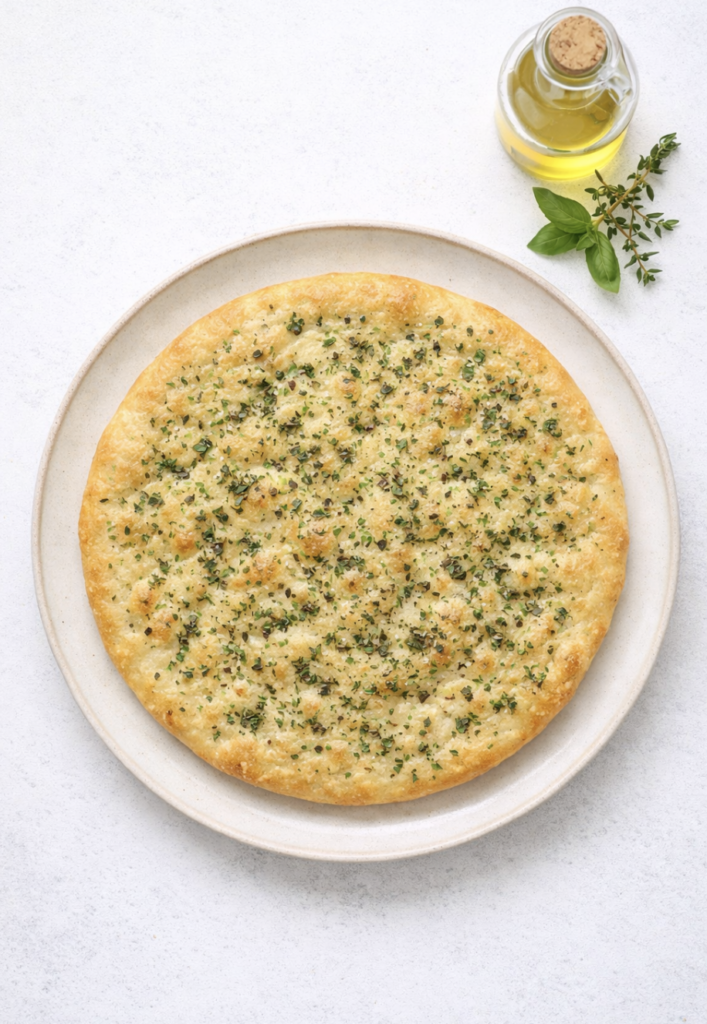Italienisches Kräuter-Fladenbrot – einfach, fluffig & mediterran