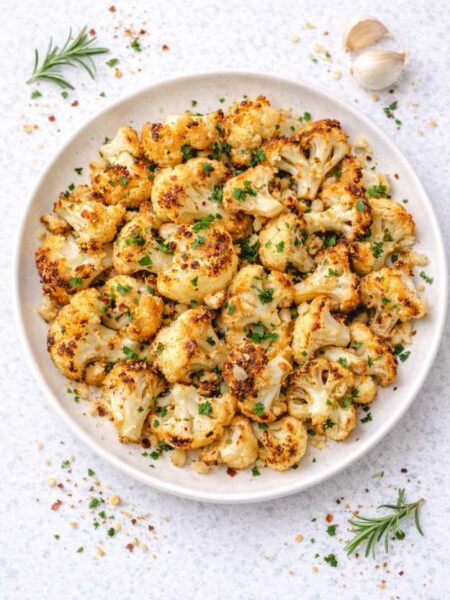 Knuspriger Blumenkohl aus dem Ofen – einfach, gesund & vegan