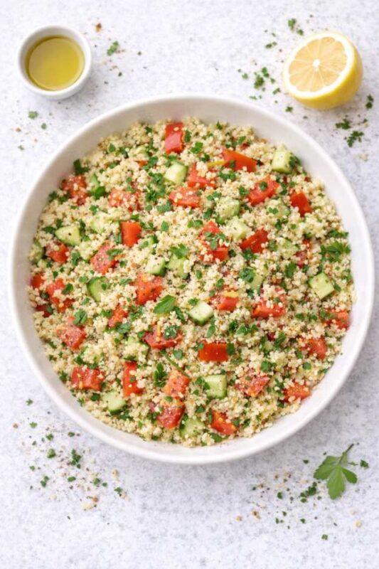 Mediterraner Couscous-Salat – schnell, gesund & einfach