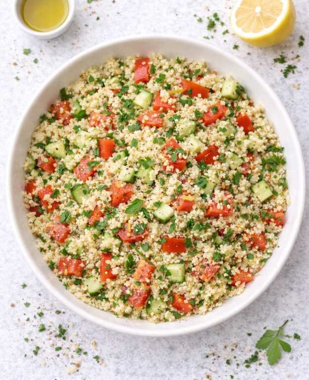 Mediterraner Couscous-Salat – schnell, gesund & einfach