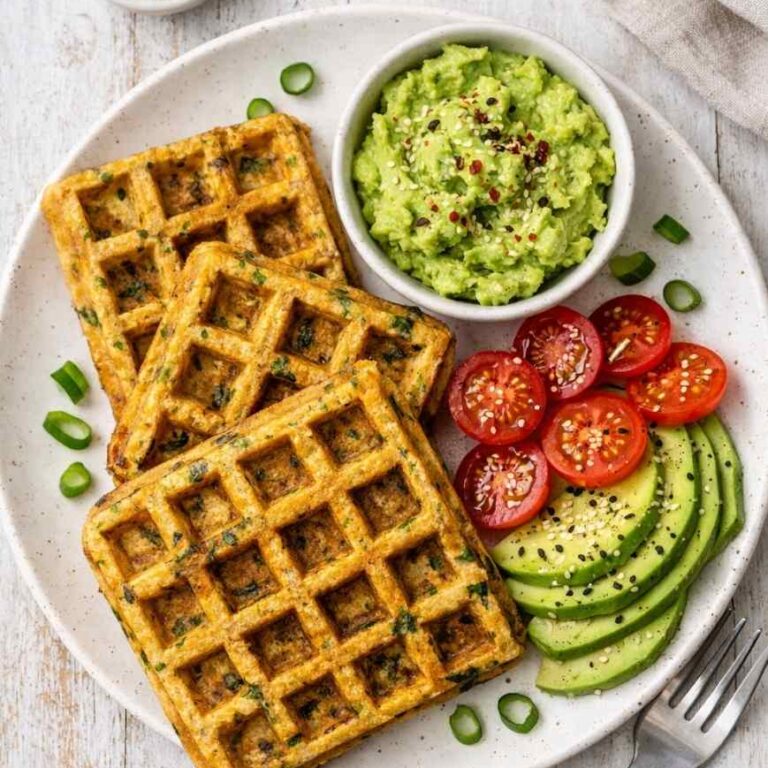 Herzhafte Tofu-Frühstück-Waffeln – knusprig, vegan & proteinreich