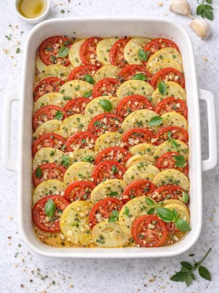 Italienischer Kartoffel-Tomaten-Auflauf – einfach & mediterran