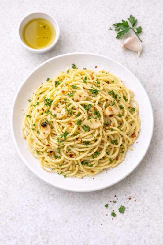 Spaghetti Aglio e Olio – einfaches italienisches Pasta-Rezept