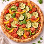 Vegane Pizza mit Gemüse – einfach, knusprig & gesund selber machen