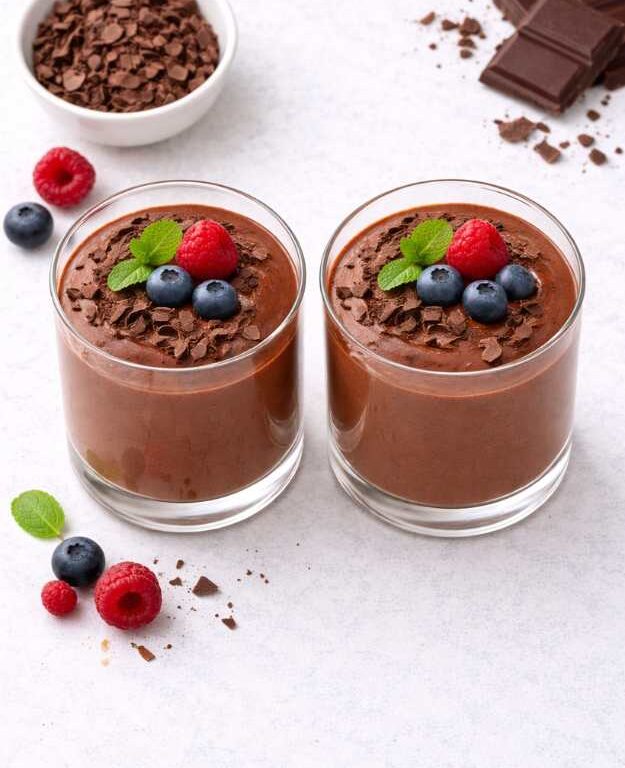 Vegane Schokoladen-Mousse – cremig, luftig & einfach