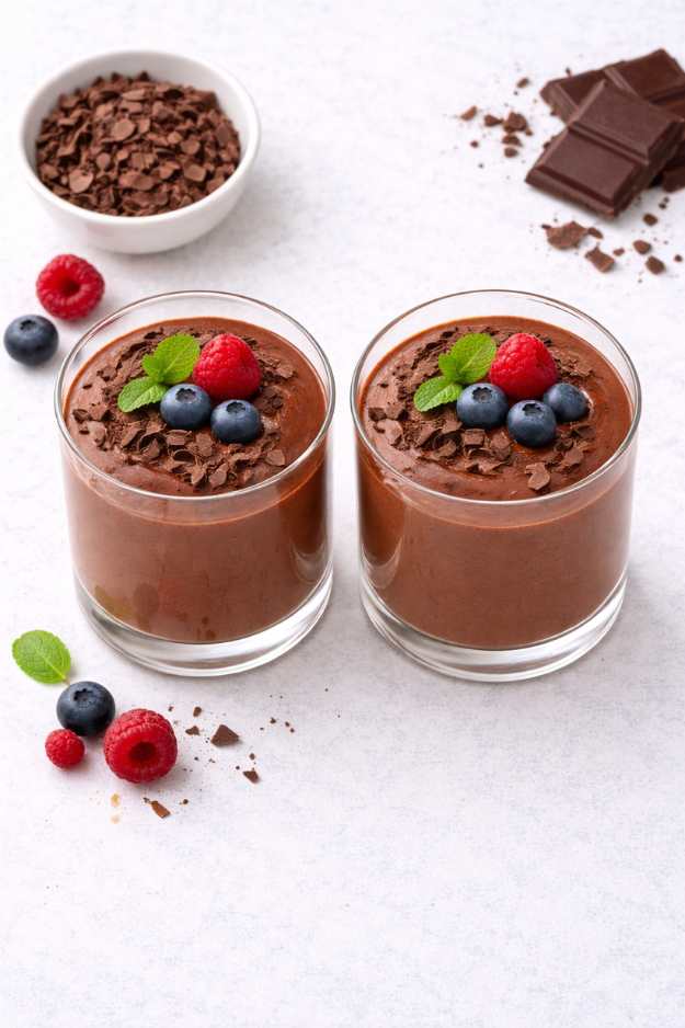 Vegane Schokoladen-Mousse – cremig, luftig & einfach