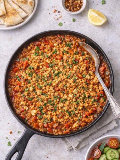 Vegane Shakshuka mit Tofu – würzig, proteinreich & ohne Ei