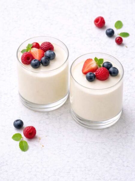Vegane Panna Cotta mit Vanille