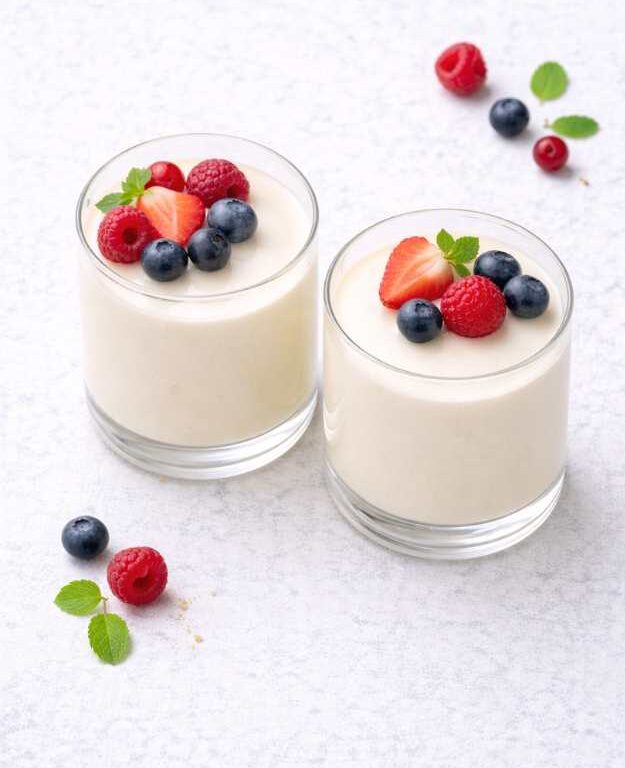 Vegane Panna Cotta mit Vanille