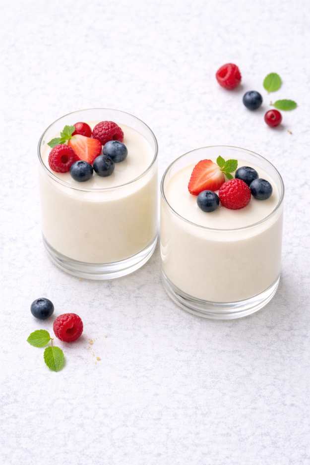 Vegane Panna Cotta mit Vanille